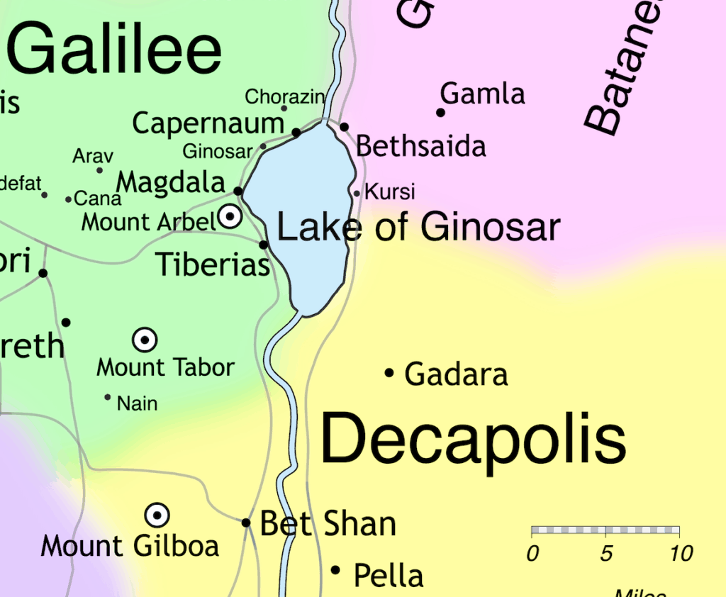 Sea Of Galilee Map